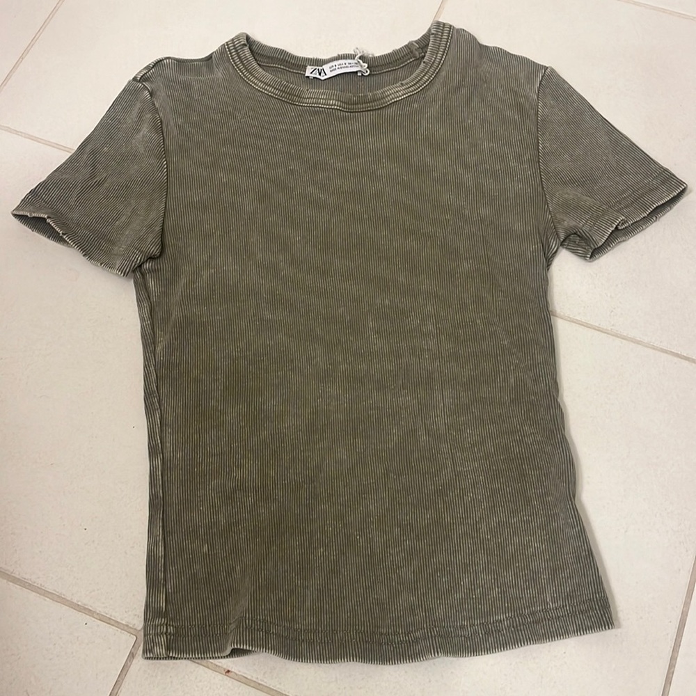 Zara rib t-shirt